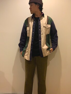 「LMCのアイテム（トップス）」を使った、closetofmyroomさん（メンズ・167cm）の冬コーディネート
