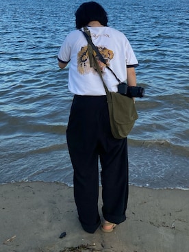 「BOHONOMAD（ボホノマド）のアイテム」を使った、sawaさん（レディース・160cm）の夏コーディネート