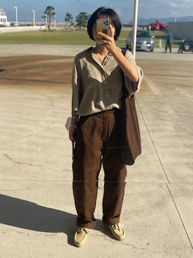 「VINTAGE（ヴィンテージ）のアイテム（その他）」を使った、sawaさん（レディース・160cm）の秋コーディネート