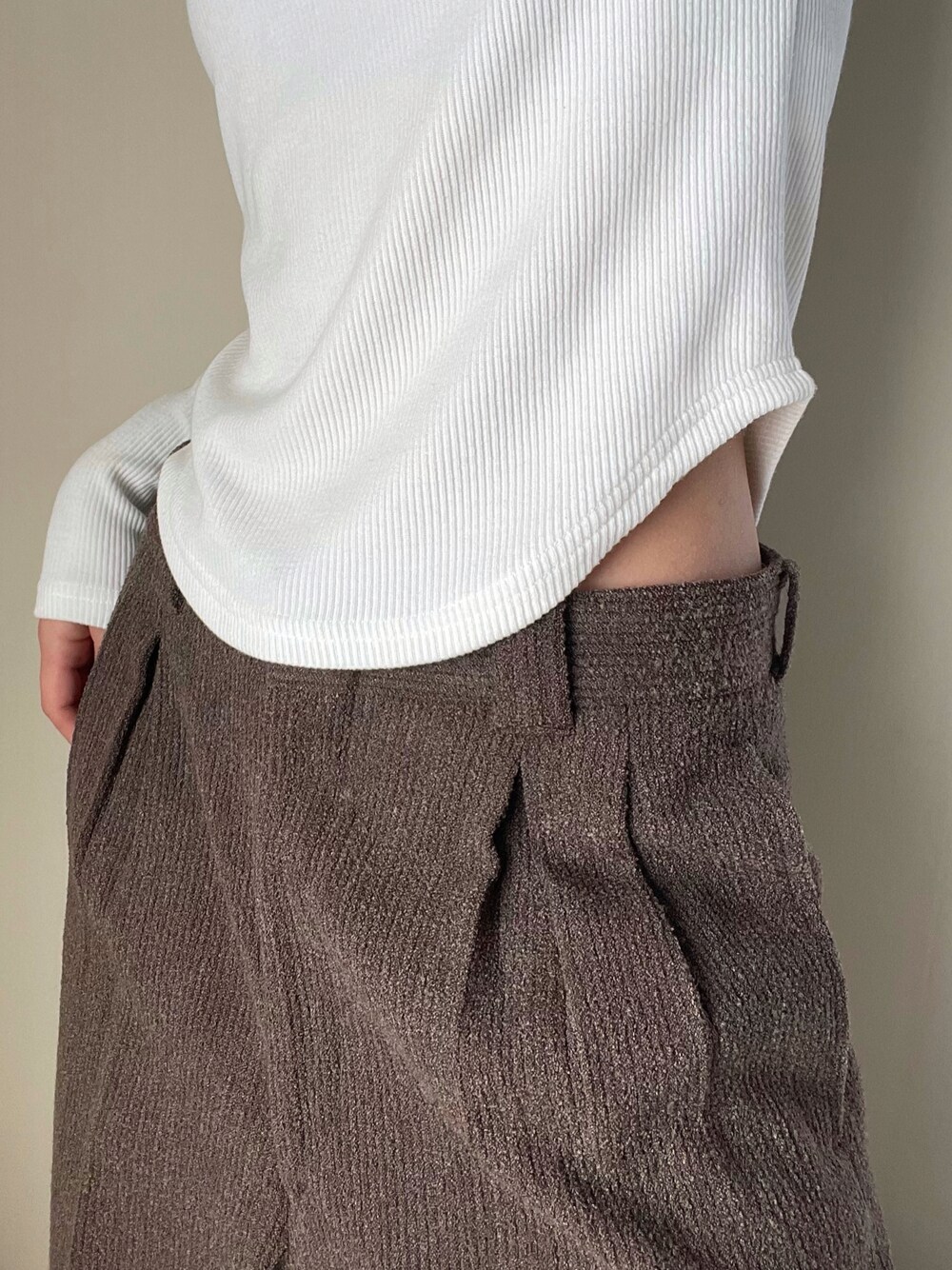 「myl、used、古着、古着MIX」｜「mylのアイテム（トップス、ホワイト系）」を使った、sawaさん（レディース・160cm）の冬コーディネートの1枚目の写真