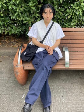 「Paterson（パターソン）のアイテム」を使った、sawaさん（レディース・160cm）の夏コーディネート