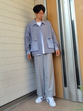 「アイテム（ブルゾン）」を使った、【相互】Sugawaraさん（メンズ・173cm）の夏コーディネート