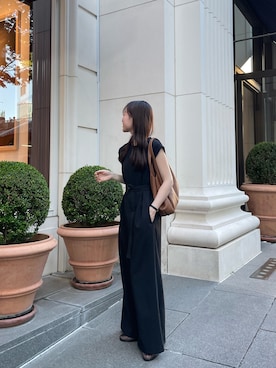 「THE PAUSE（ザ ポーズ）のアイテム（つなぎ/オールインワン）」を使った、ryoさん（骨格ナチュラル・レディース・157cm）の夏コーディネート