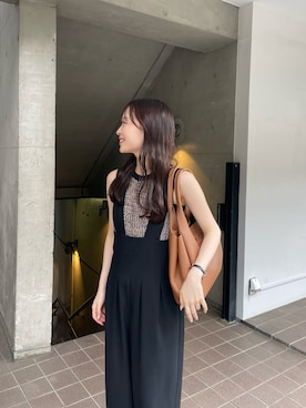「アイテム（オールインワン・サロペット）」を使った、ryoさん（骨格ナチュラル・レディース・157cm）の夏コーディネート