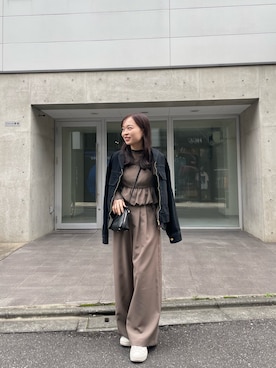 Ameri（アメリ）の「BACK RIBBON ROMPERS（サロペット/オーバーオール）」 - WEAR