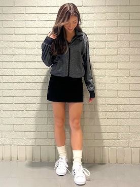 「アイテム（ジャージ）」を使った、Hinariさん（レディース・153cm）の秋コーディネート