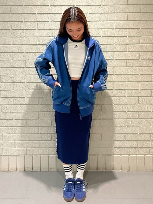 新品 アディダス セットアップ プライムニット フーディー スカート ネイビー セール】ニットスカート / アディダスオリジナルス adidas Originals