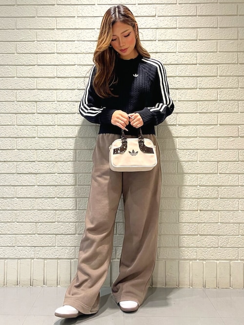 アディカラー ニット クルーネックセーター JD0907 ワッフル　クリーム アディカラー ニット クルーネックセーター JD0907 ワッフル