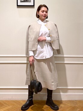 「ショルダーBAG」｜TOMさん（レディース・168cm）の秋コーディネート