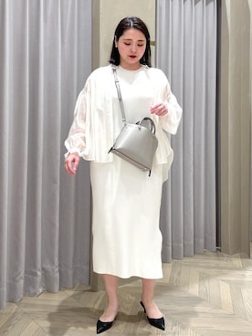 「アイテム（ワンピース/ドレス）」を使った、TOMさん（レディース・168cm・30代）の春コーディネート