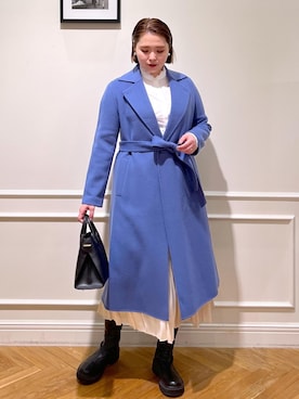 「アイテム（チェスターコート）」を使った、TOMさん（レディース・168cm・30代）の秋コーディネート