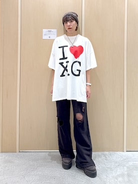 「スウェットコーデ」｜「アイテム（ニットキャップ/ビーニー）」を使った、mikuさん（レディース・163cm）の秋コーディネート