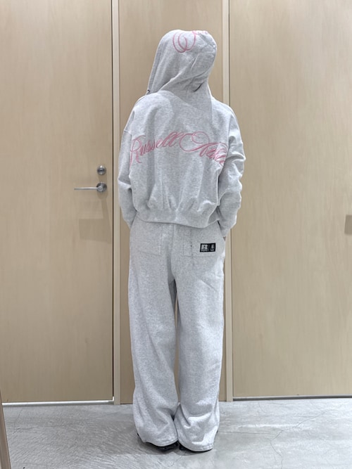 X-girl Russell コラボ　スウェット　セットアップ ASH グレー X-girl Russell コラボ スウェット セットアップ ASH グレー 【公式通販】