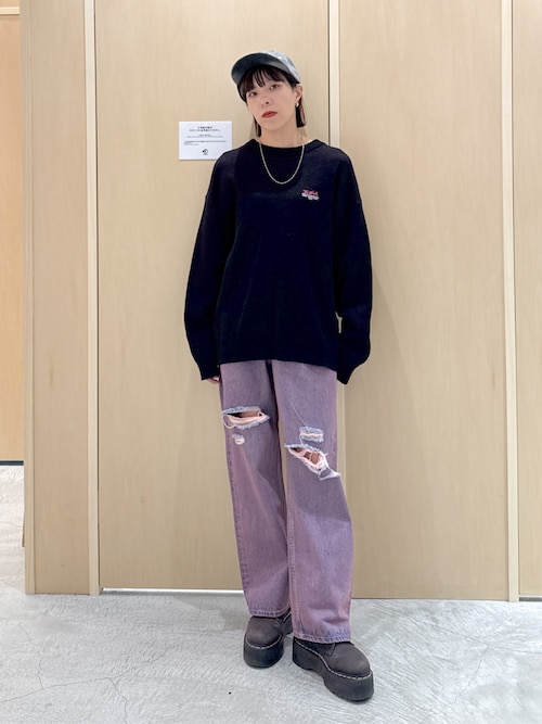 LOGO AND STAR DENIM 6PANEL CAP（キャップ）｜X-girl（エックス