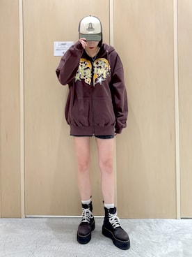 「ストリートファッション」｜mikuさん（レディース・163cm）の夏コーディネート