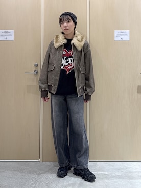 「X-girl（エックスガール）のアイテム」を使った、mikuさん（レディース・163cm）の秋コーディネート