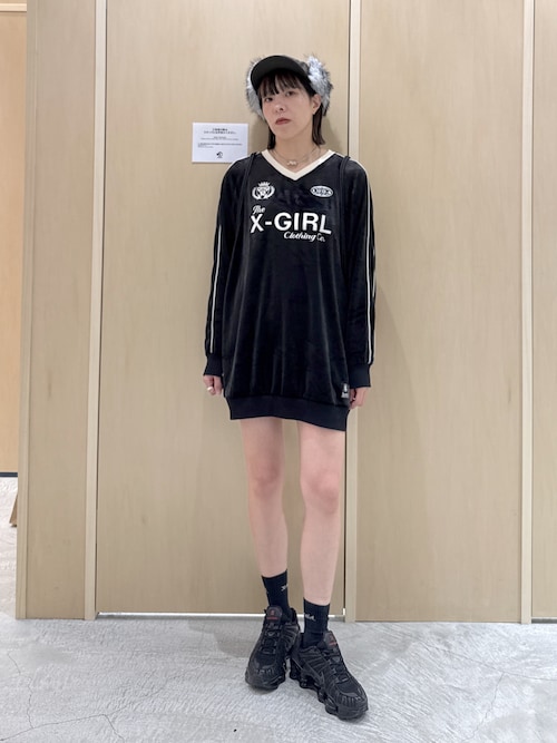 LOGO 2P MIDDLE SOCKS（ソックス/靴下）｜X-girl（エックスガール）の