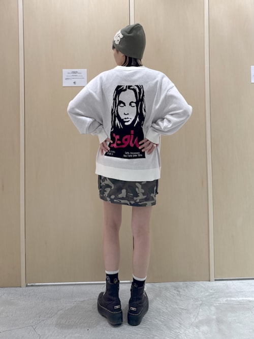 FACE JACQUARD KNIT TOP（ニット/セーター）｜X-girl（エックスガール