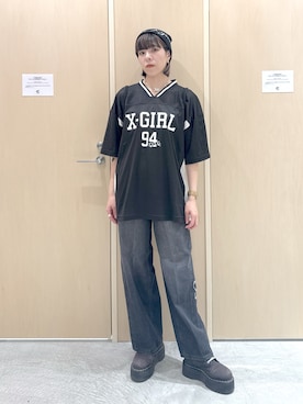 「アイテム（パスケース）」を使った、mikuさん（レディース・163cm）の夏コーディネート
