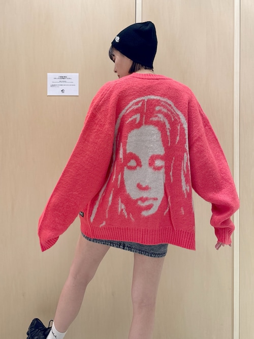トップス Xgirl FACE KNIT CARDIGAN X-girl｜FACE KNIT CARDIGAN | Rakuten Fashion(楽天