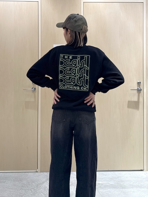 NEON BOX EMBROIDERED LOGO SWEAT TOP（スウェット）｜X-girl