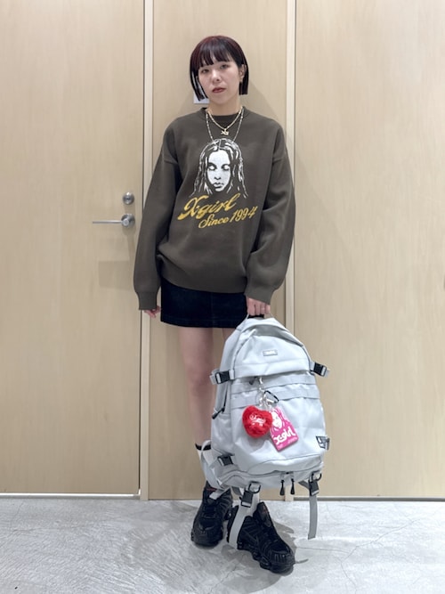 FACE POSTER RUBBER PASS CASE（パスケース）｜X-girl（エックスガール