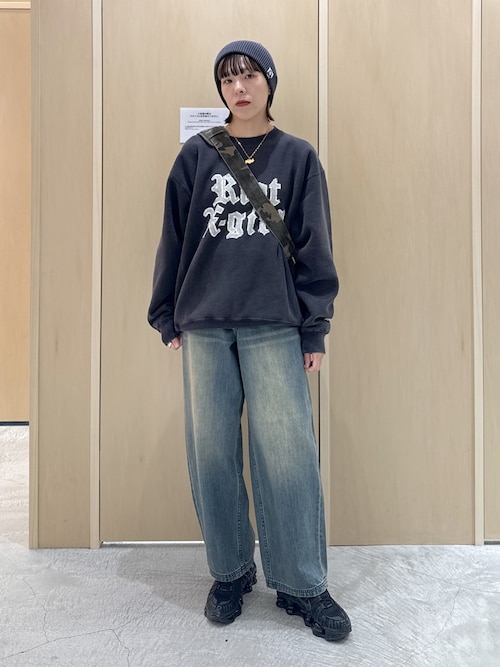 パンツ X-girl LOGO POCKET LOOSE DENIM PANTS LOGO POCKET LOOSE DENIM PANTS（デニムパンツ）｜X-girl