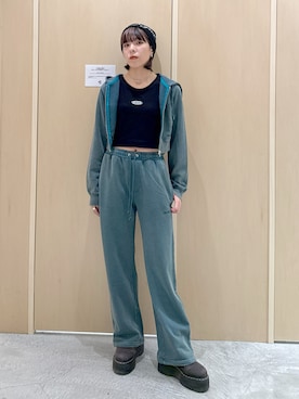 「X-girl（エックスガール）のアイテム」を使った、mikuさん（レディース・163cm）の夏コーディネート