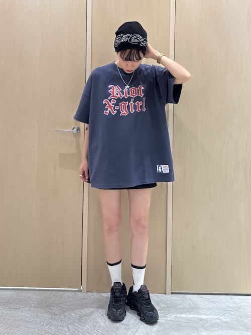 FACE JACQUARD RIBBED SOCKS（ソックス/靴下）｜X-girl（エックス