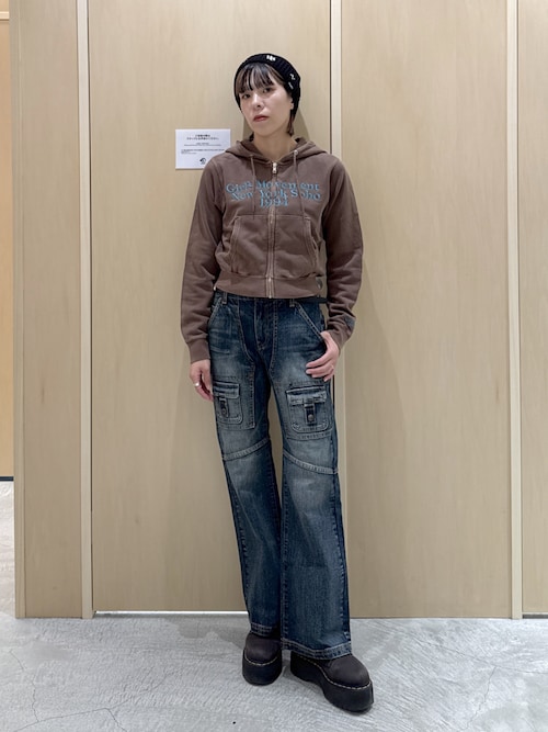 こーぺっく COLOR SCHEME COMPACT ZIP UP HOODIE（パーカー）｜X-girl（エックス