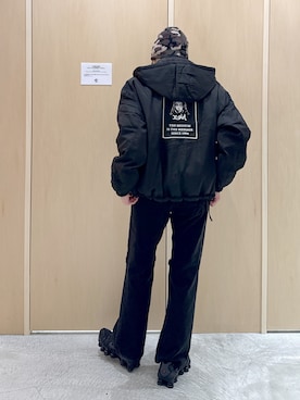 「アイテム（ナイロンジャケット）」を使った、mikuさん（レディース・163cm）の秋コーディネート