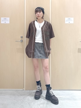 「アイテム（ソックス/靴下）」を使った、mikuさん（レディース・163cm）の夏コーディネート