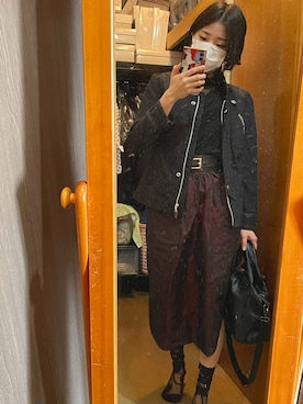 「08sircus（ゼロエイトサーカス）のアイテム」を使った、茨城の女さん（レディース・153cm）の春コーディネート