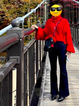 「AZUL by moussy（アズールバイマウジー）のアイテム」を使った、茨城の女さん（レディース・153cm）の秋コーディネート