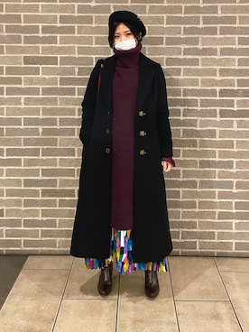 「LA BELLE ETUDE（ラベルエチュード）のアイテム（ニット/セーター）」を使った、茨城の女さん（レディース・153cm）の冬コーディネート