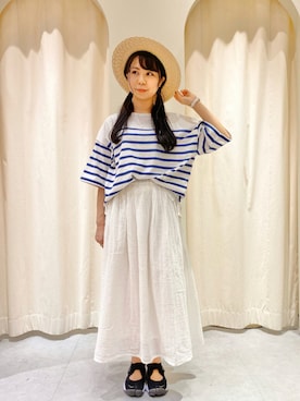 「サマンサモスモス」｜さよう。さん（レディース・153cm）の夏コーディネート