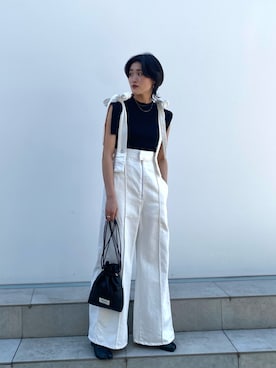 「モノートーン」｜moe1012moeさん（レディース・163cm）の春コーディネート