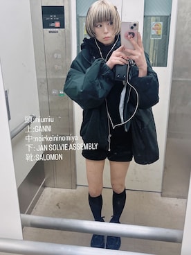 「アイテム（バレッタ/ヘアクリップ）」を使った、nya1210mさん（レディース・153cm）の秋コーディネート