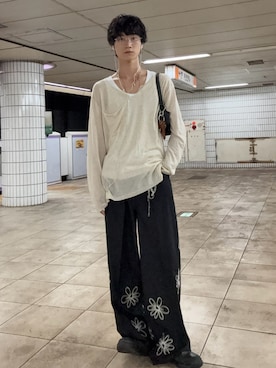 「アイテム（ウォレットチェーン）」を使った、murarikuさん（メンズ・174cm）の夏コーディネート