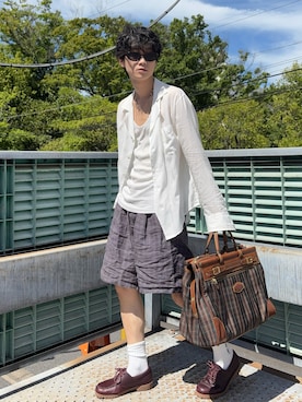「ボストンバッグ」｜murarikuさん（メンズ・174cm）の夏コーディネート