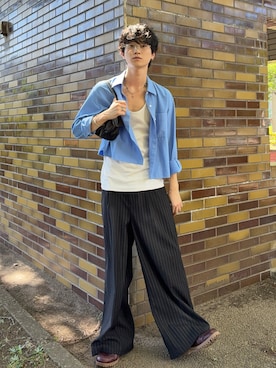 「epnok（エプノック）のアイテム（パンツ）」を使った、murarikuさん（メンズ・174cm）の夏コーディネート