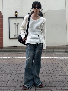 「アイテム（ウォレットチェーン）」を使った、murarikuさん（メンズ・174cm）の夏コーディネート