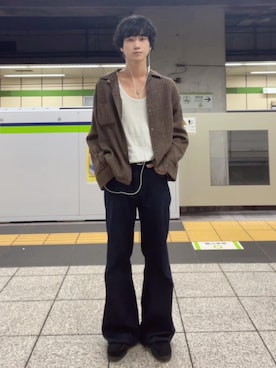 「アイテム（モカシン/デッキシューズ）」を使った、murarikuさん（メンズ・174cm）の夏コーディネート