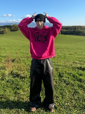 「アイテム（モカシン/デッキシューズ、レッド系）」を使った、murarikuさん（メンズ・174cm）の秋コーディネート