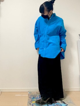 「Mayree（メイリー）のアイテム（パンツ）」を使った、まなモ。さん（レディース・159cm）の冬コーディネート