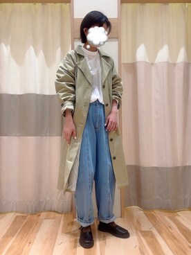 「Samansa Mos2（サマンサ モスモス）のアイテム（トレンチコート）」を使った、shin.さん（レディース・163cm）の春コーディネート