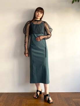「キャミソールワンピース」｜Akane lrlife0628さん（レディース・166cm）の夏コーディネート