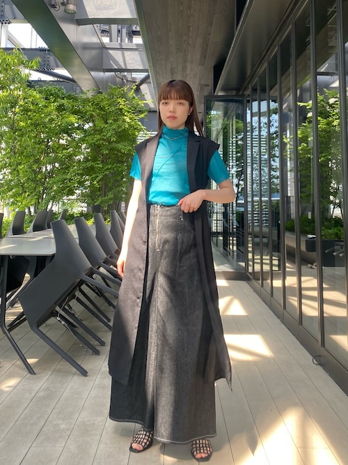 ハイウエストジップハイパーワイドデニム（デニムパンツ）｜PUBLIC