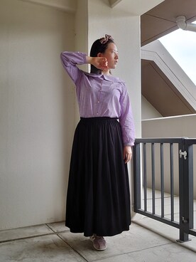 「Feroux（フェルゥ）のアイテム」を使った、ゆうなさん（レディース・152cm）の夏コーディネート