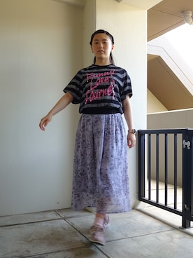 「メチャカリ」｜ゆうなさん（レディース・152cm）の夏コーディネート